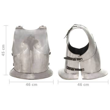 Medieval Knight Body Armour Cuirass Replica - Silver Steel