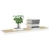 Floating Wall Shelves - Oak & White 90x23.5 cm - 2 pcs