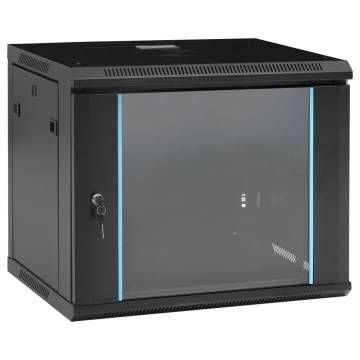 9U Wall Mounted Network Cabinet - Durable & Lockable Design