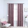 Blackout Curtains with Rings 2pcs Velvet Antique Pink 140x245cm Colour antique pink Size 140 x 245 cm Quantity in Package 2 