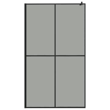 Walk-in Shower Screen 118x190 cm Dark Tempered Glass | HiPo Market