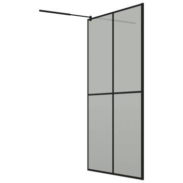 Walk-in Shower Screen 118x190 cm Dark Tempered Glass | HiPo Market