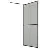 Walk-in Shower Screen 118x190 cm Dark Tempered Glass | HiPo Market