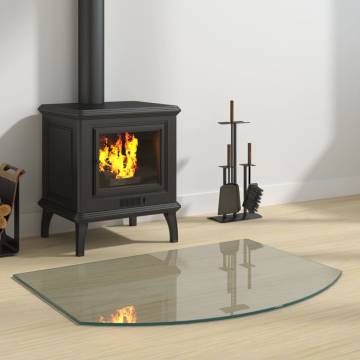 Fireplace Glass Plate 80x60 cm - Durable Protection for Floors