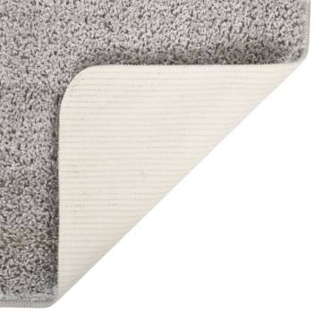 Shaggy Rug Light Grey 80x150 cm - Anti Slip & Soft Comfort