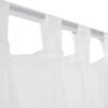 Elegant White Sheer Curtain 140x245 cm - 2 Pcs