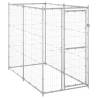 Outdoor Dog Kennel Galvanised Steel 110x220x180 cm Colour silver Size 110 x 220 x 180 cm Quantity in Package 1 With roof no 