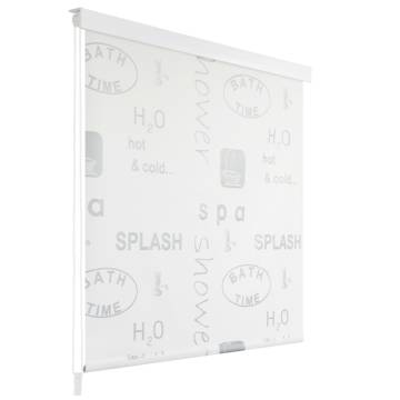 Shower Roller Blind 80x240 cm Splash - Stylish & Practical