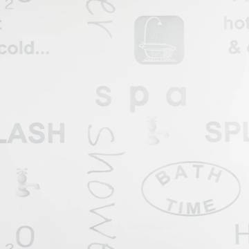 Shower Roller Blind 80x240 cm Splash - Stylish & Practical