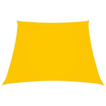 Yellow Trapezium Sunshade Sail 3/5x4 m | Outdoor Protection