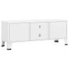 Industrial TV Cabinet White 105x35x42 cm - Durable Metal Design