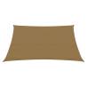 Taupe Sunshade Sail 3x4m - UV & Water Resistant HDPE