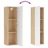 Stylish White & Sonoma Oak TV Cabinets - 2 pcs Set