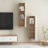 Stylish White & Sonoma Oak TV Cabinets - 2 pcs Set