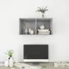 Wall-mounted TV Cabinet Concrete Grey | Stylish Storage Solution