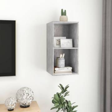 Wall-mounted TV Cabinet Concrete Grey | Stylish Storage Solution