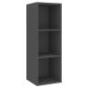 Wall-mounted TV Cabinet Grey - Stylish Storage Solution