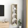 Sonoma Oak & White Wall-Mounted TV Cabinet - 37x37x142.5 cm