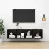 Wall-mounted TV Cabinet High Gloss Black 37x37x142.5 cm Engineered Wood Colour high gloss black Quantity in Package 1 Height 142.5 cm 