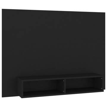 Elegant Wall TV Cabinet - Black 120x23.5x90 cm | HipoMarket