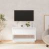 TV Cabinet White 70x41x44 cm Engineered Wood Colour white Quantity in Package 1 