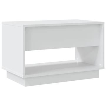 Stylish White TV Cabinet - 70x41x44 cm Engineered Wood