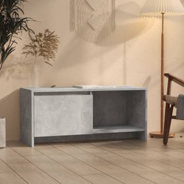 Concrete Grey TV Cabinet 90x35x40 cm - Stylish Storage Solution