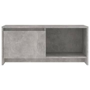 Concrete Grey TV Cabinet 90x35x40 cm - Stylish Storage Solution