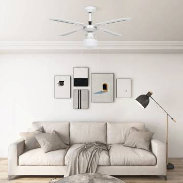 Ceiling Fan with Light 106 cm White - Stylish & Functional