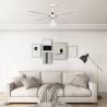 Ceiling Fan with Light 106 cm White - Stylish & Functional