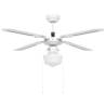 Ceiling Fan with Light 106 cm White - Stylish & Functional