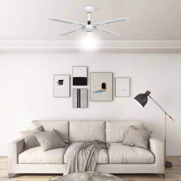 Ceiling Fan with Light 106 cm White - Stylish & Functional