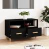 Black TV Cabinet 80x36x50 cm | Stylish Storage Solution