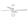 Ceiling Fan with Light 106 cm White - Stylish & Functional