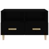 Black TV Cabinet 80x36x50 cm | Stylish Storage Solution