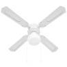 Ceiling Fan with Light 106 cm White - Stylish & Functional