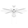 Ceiling Fan with Light 106 cm White - Stylish & Functional