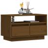 Stylish Honey Brown TV Cabinet - Solid Pine Wood | HipoMarket