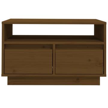 Stylish Honey Brown TV Cabinet - Solid Pine Wood | HipoMarket