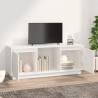 Stylish White Pine TV Cabinet | 110.5x35x44 cm