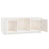 Stylish White Pine TV Cabinet | 110.5x35x44 cm