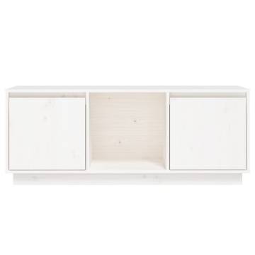 Stylish White Pine TV Cabinet | 110.5x35x44 cm