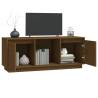 TV Cabinet Honey Brown - Solid Pine Wood | Hipomarket