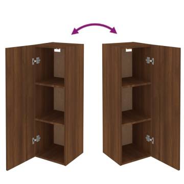 Stylish Brown Oak TV Cabinets - 2pcs - Modern Design