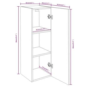 Stylish Brown Oak TV Cabinets - 2pcs - Modern Design