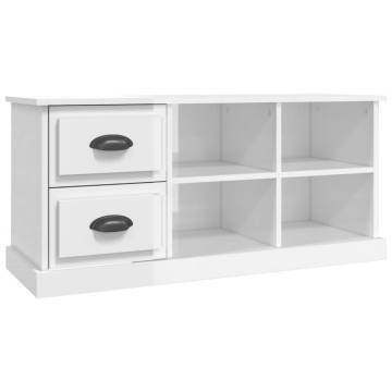 Sleek High Gloss White TV Cabinet - Stylish & Practical