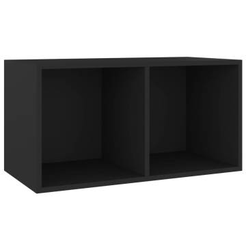 Vinyl Storage Box Black 71x34x36 cm - Stylish & Durable