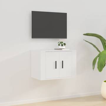 Wall Mounted TV Cabinet White - 57x34.5x40 cm | HipoMarket