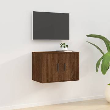 Wall Mounted TV Cabinet Brown Oak | Stylish & Practical Design