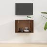 Wall Mounted TV Cabinet Brown Oak | Stylish & Practical Design